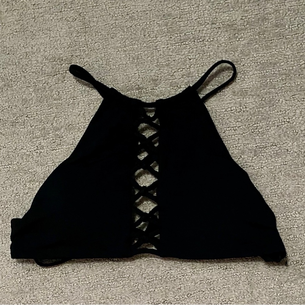 Garage halter bathing suit top